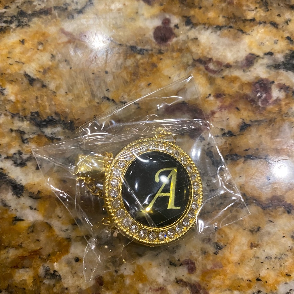 Monogram Gold/Bling Pacifier “A” - Picture 2 of 3